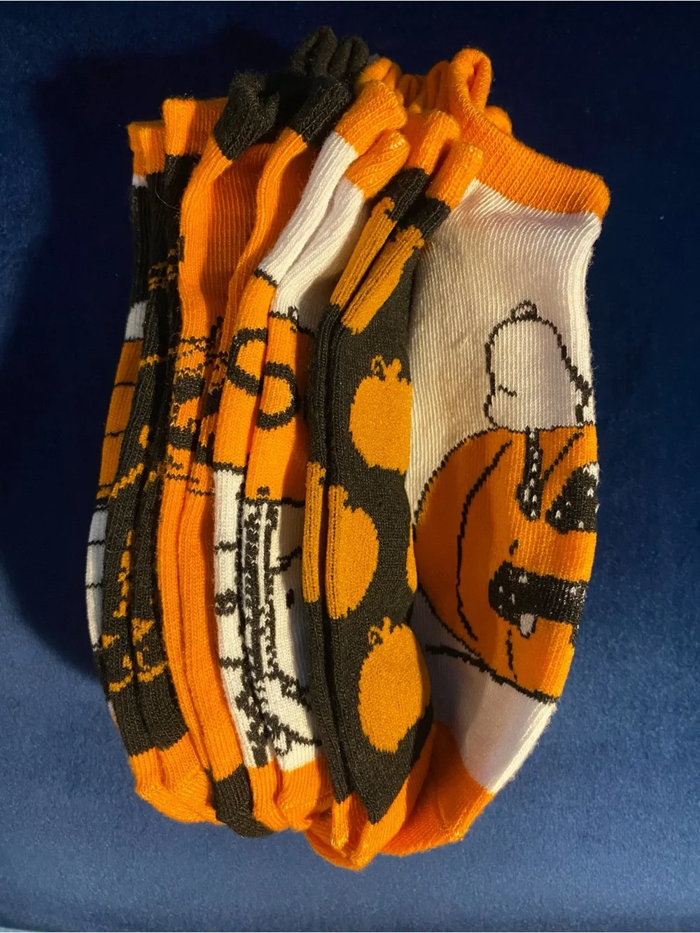 Peanuts Halloween 6 Pair Ankle Socks 🎃